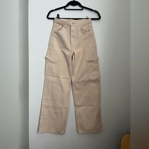 Light pinkish-tan girls cargo pants